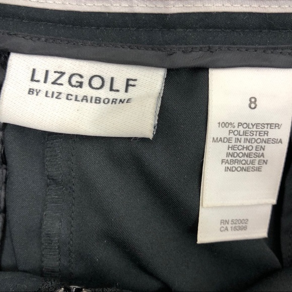 🔥LIZGOLF🔥Liz Claiborne Golf Black Skort Athleisure Size 8 NWT - Picture 3 of 3